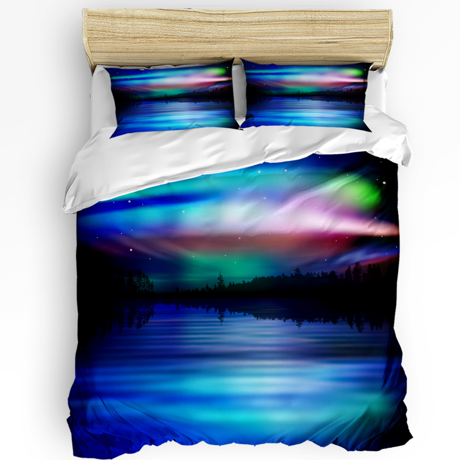 3pcs Bedding Set Aurora Boreal - Home Textile review and price