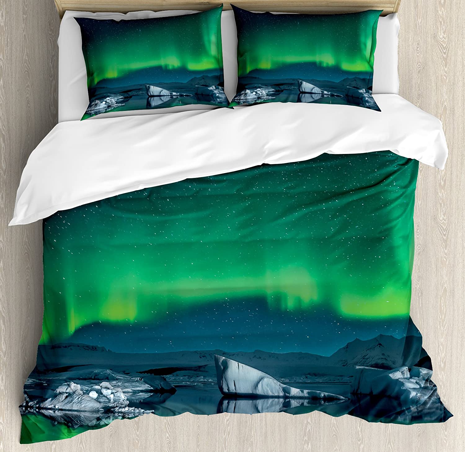 3pcs Bedding Set Aurora Boreal - Home Textile review and price