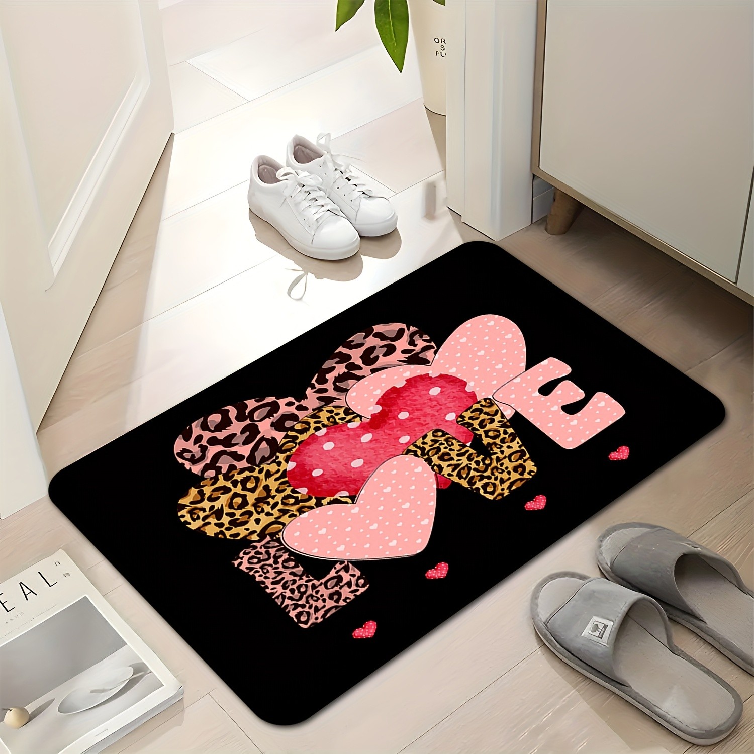 Leopard Heart Love Print Doorm - Home Textiles Premium review and price